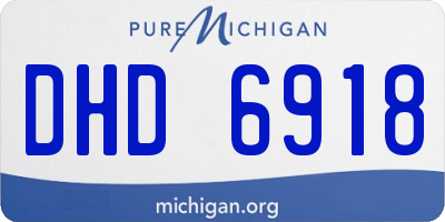 MI license plate DHD6918