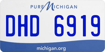 MI license plate DHD6919
