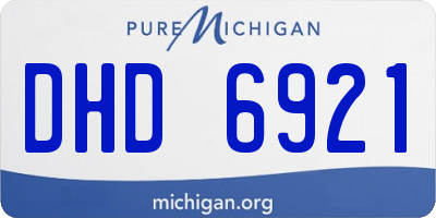 MI license plate DHD6921