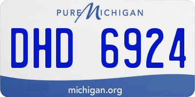 MI license plate DHD6924