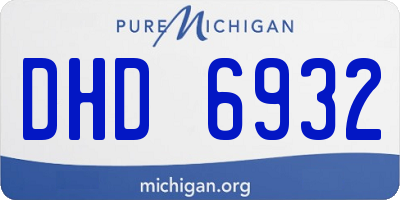 MI license plate DHD6932