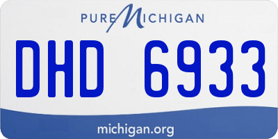 MI license plate DHD6933