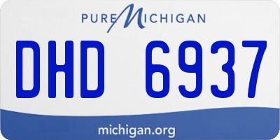 MI license plate DHD6937