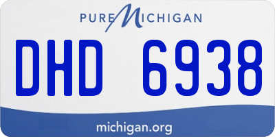 MI license plate DHD6938