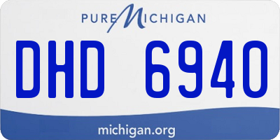 MI license plate DHD6940