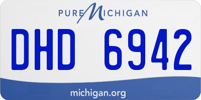 MI license plate DHD6942
