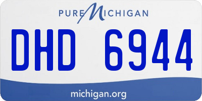 MI license plate DHD6944