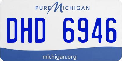 MI license plate DHD6946