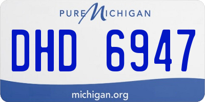 MI license plate DHD6947