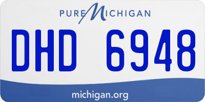 MI license plate DHD6948