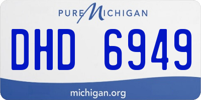 MI license plate DHD6949