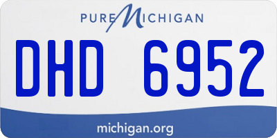 MI license plate DHD6952