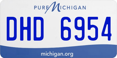 MI license plate DHD6954