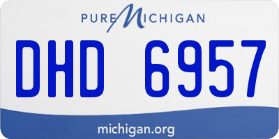 MI license plate DHD6957