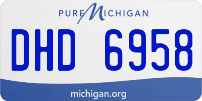 MI license plate DHD6958