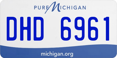 MI license plate DHD6961