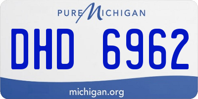 MI license plate DHD6962