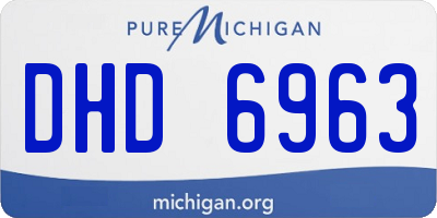 MI license plate DHD6963