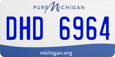 MI license plate DHD6964