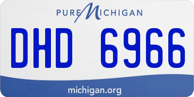 MI license plate DHD6966