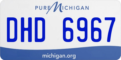 MI license plate DHD6967