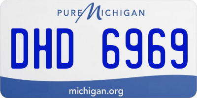 MI license plate DHD6969