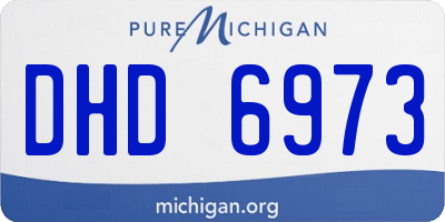 MI license plate DHD6973