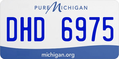 MI license plate DHD6975