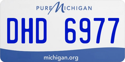 MI license plate DHD6977