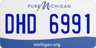 MI license plate DHD6991
