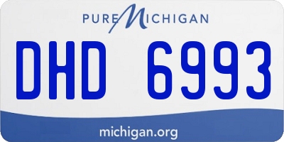 MI license plate DHD6993