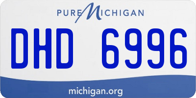 MI license plate DHD6996