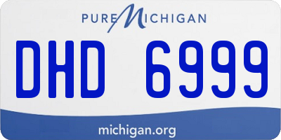 MI license plate DHD6999