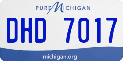 MI license plate DHD7017