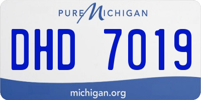 MI license plate DHD7019