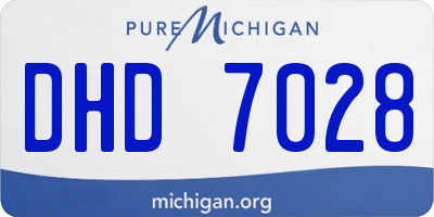 MI license plate DHD7028