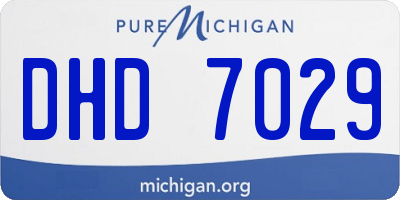 MI license plate DHD7029