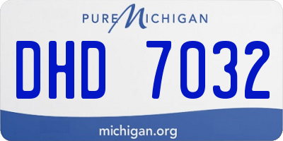 MI license plate DHD7032