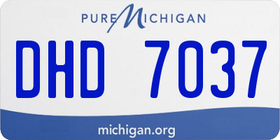 MI license plate DHD7037