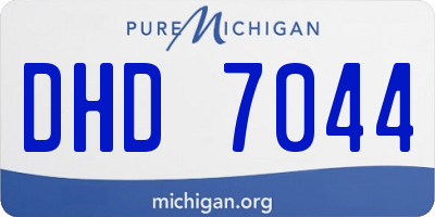 MI license plate DHD7044