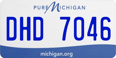 MI license plate DHD7046