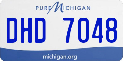MI license plate DHD7048