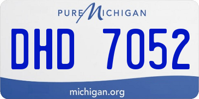 MI license plate DHD7052