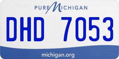 MI license plate DHD7053