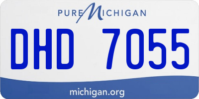 MI license plate DHD7055