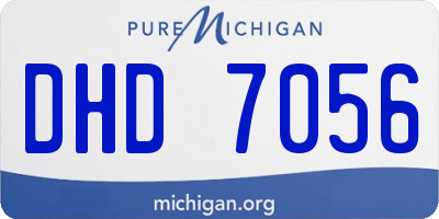 MI license plate DHD7056
