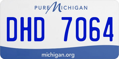 MI license plate DHD7064