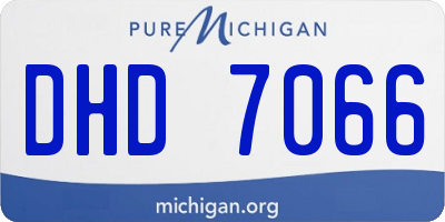 MI license plate DHD7066