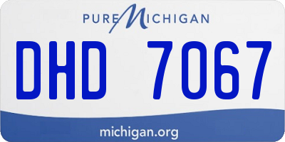 MI license plate DHD7067