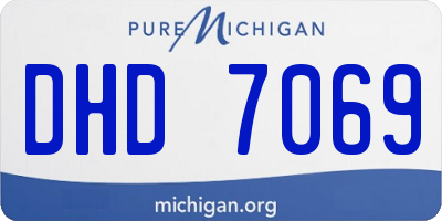 MI license plate DHD7069